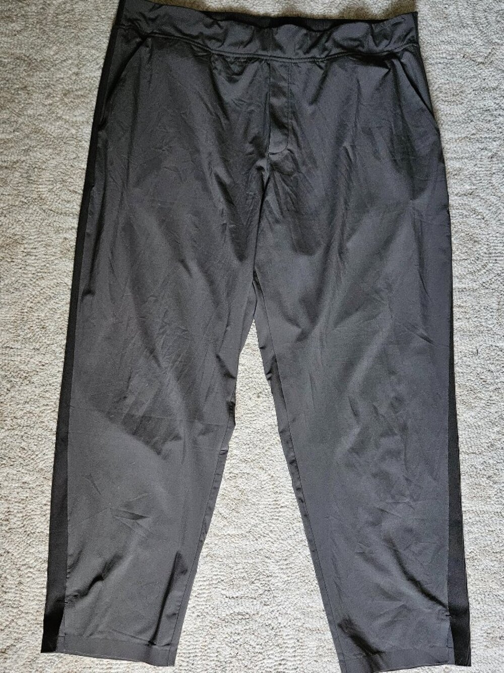 Athleta Brooklyn Ankle Pant 18 Gray Green Casual Athleisure Commute Pockets